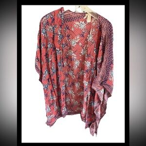 Japana Women’s Kimono Boho Floral Cardigan Beach Bikini Cover Up Top One Size